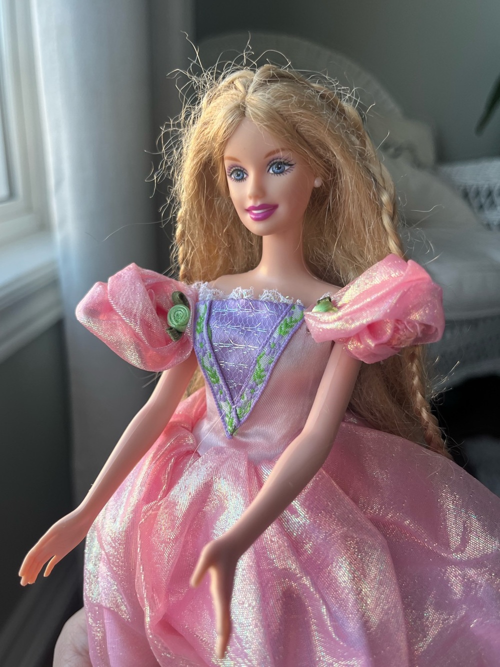 2001 Barbie Collector Edition RARE Princess RAPUNZEL DOLL Long Hair - Picture 6 of 12